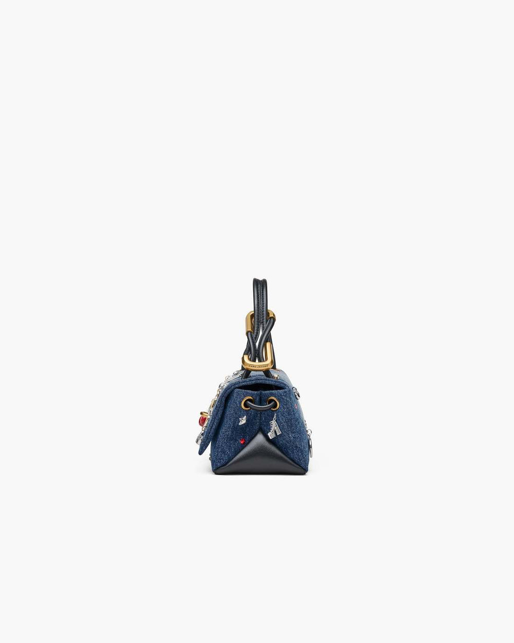 Marc Jacobs Online - The Trinket Charm Denim Mini Dual Bag Medium Wash Multi