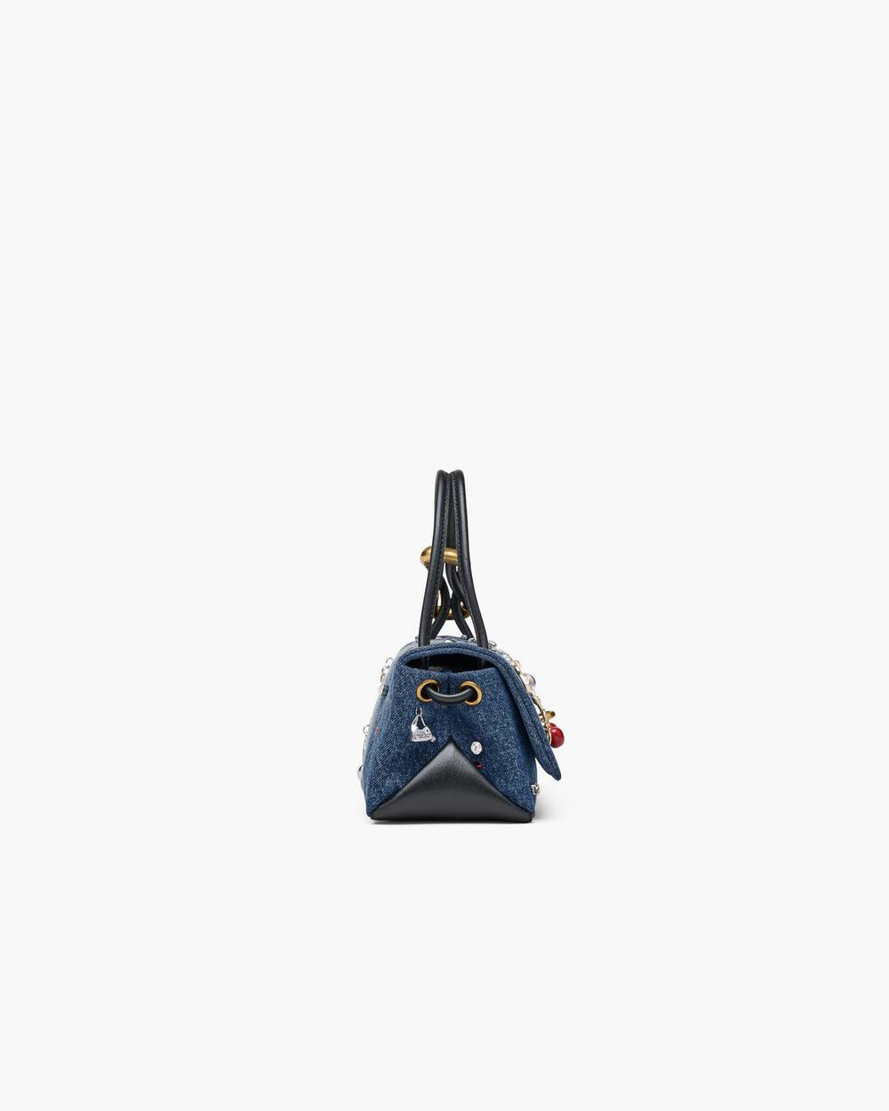 Marc Jacobs Online - The Trinket Charm Denim Mini Dual Bag Medium Wash Multi