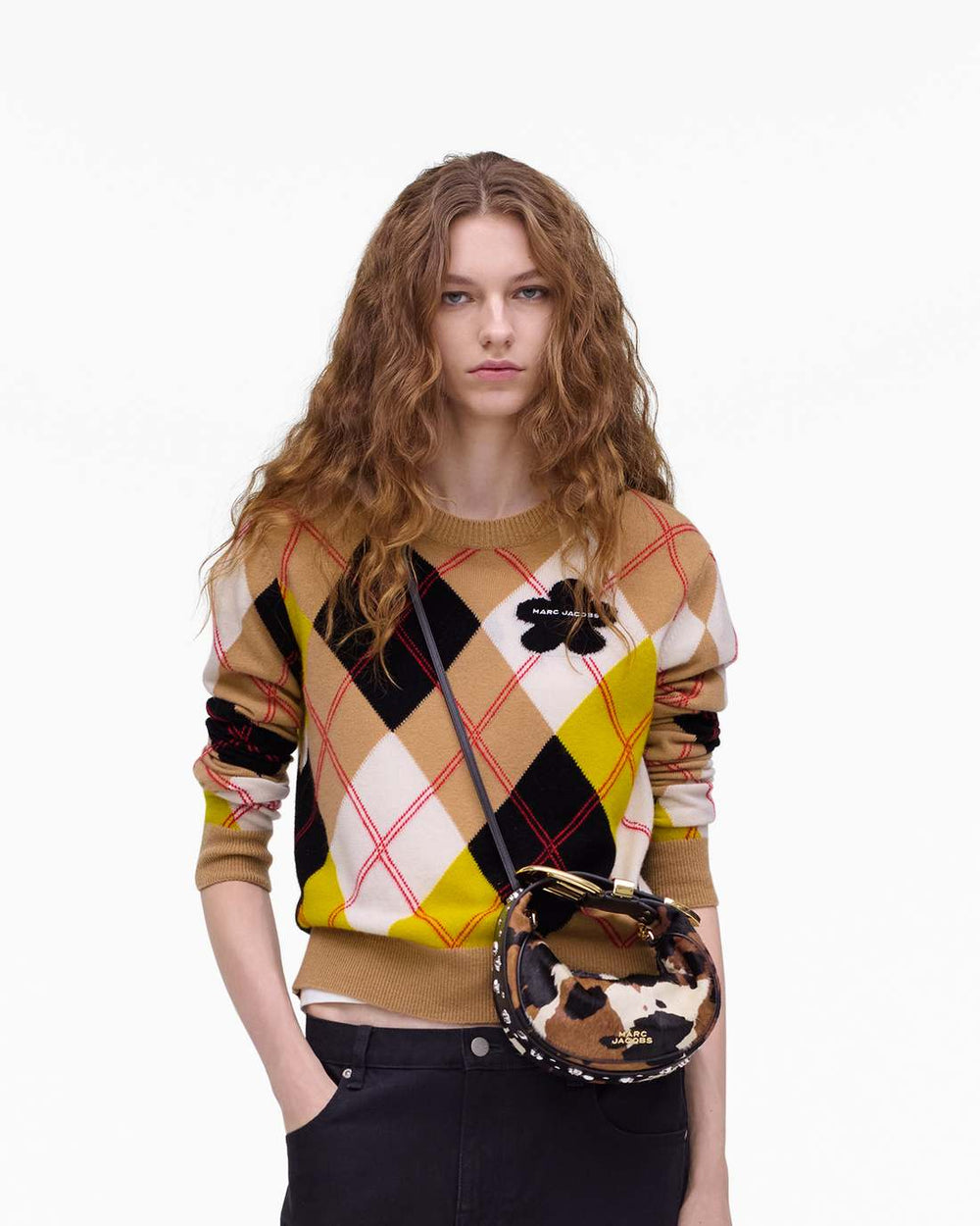 Marc Jacobs Sale - The Cow Haircalf Party Bag Mocha Multi