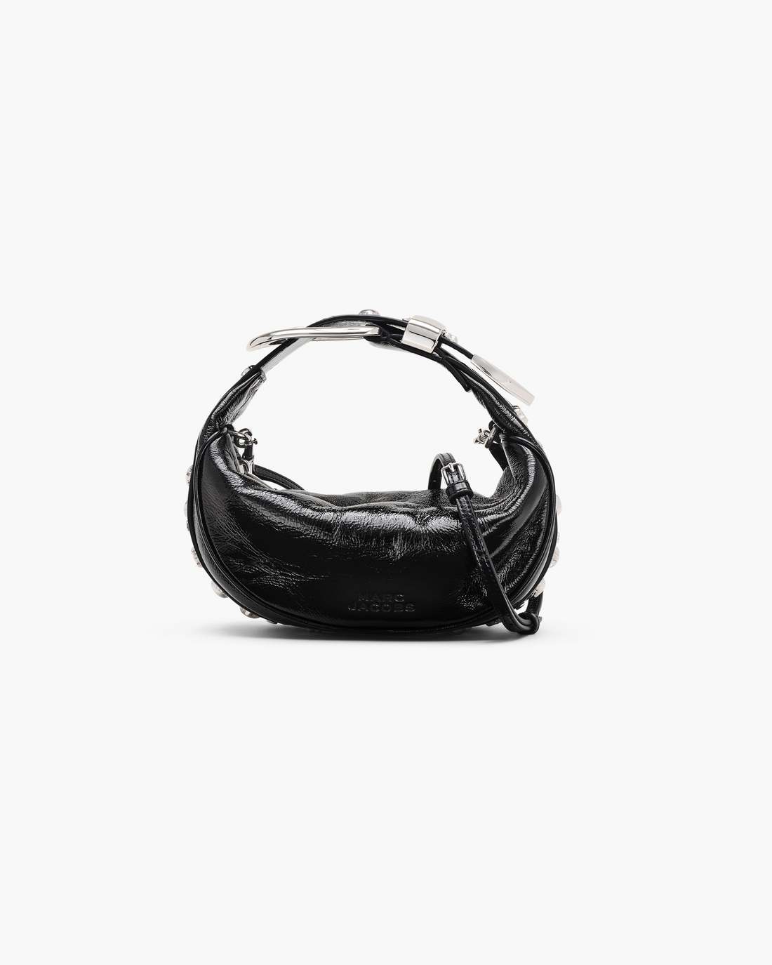 Marc Jacobs Discount - The Crinkle Patent Party Bag Black