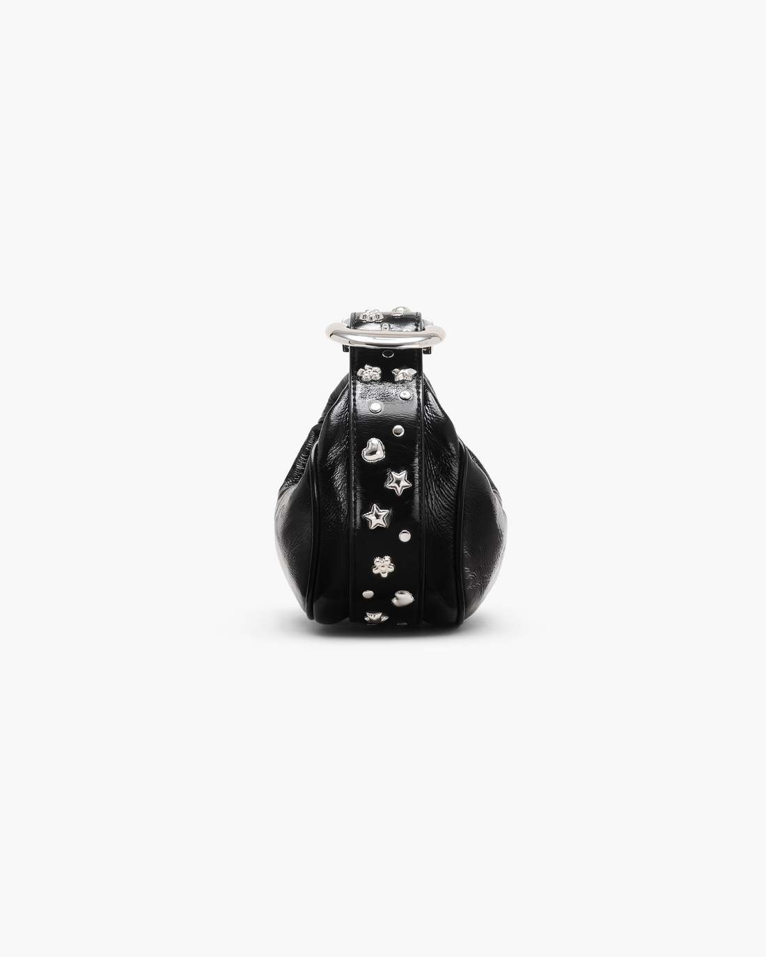 Marc Jacobs Discount - The Crinkle Patent Party Bag Black