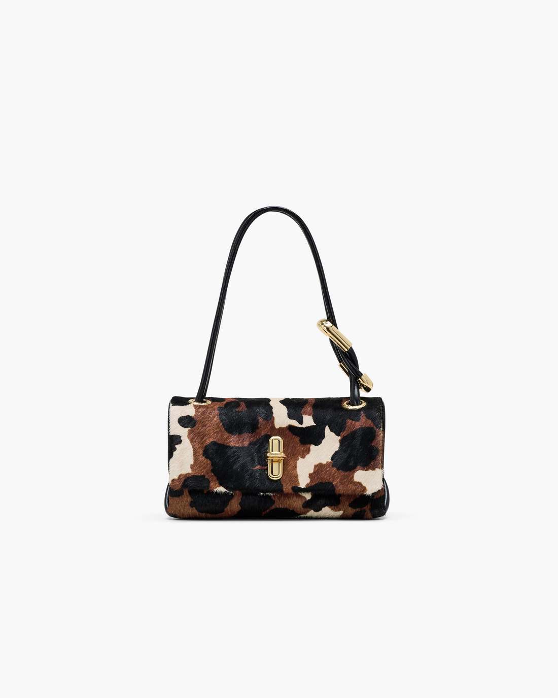 Marc Jacobs For Sale - The Cow Haircalf Mini Dual Shoulder Bag Mocha Multi