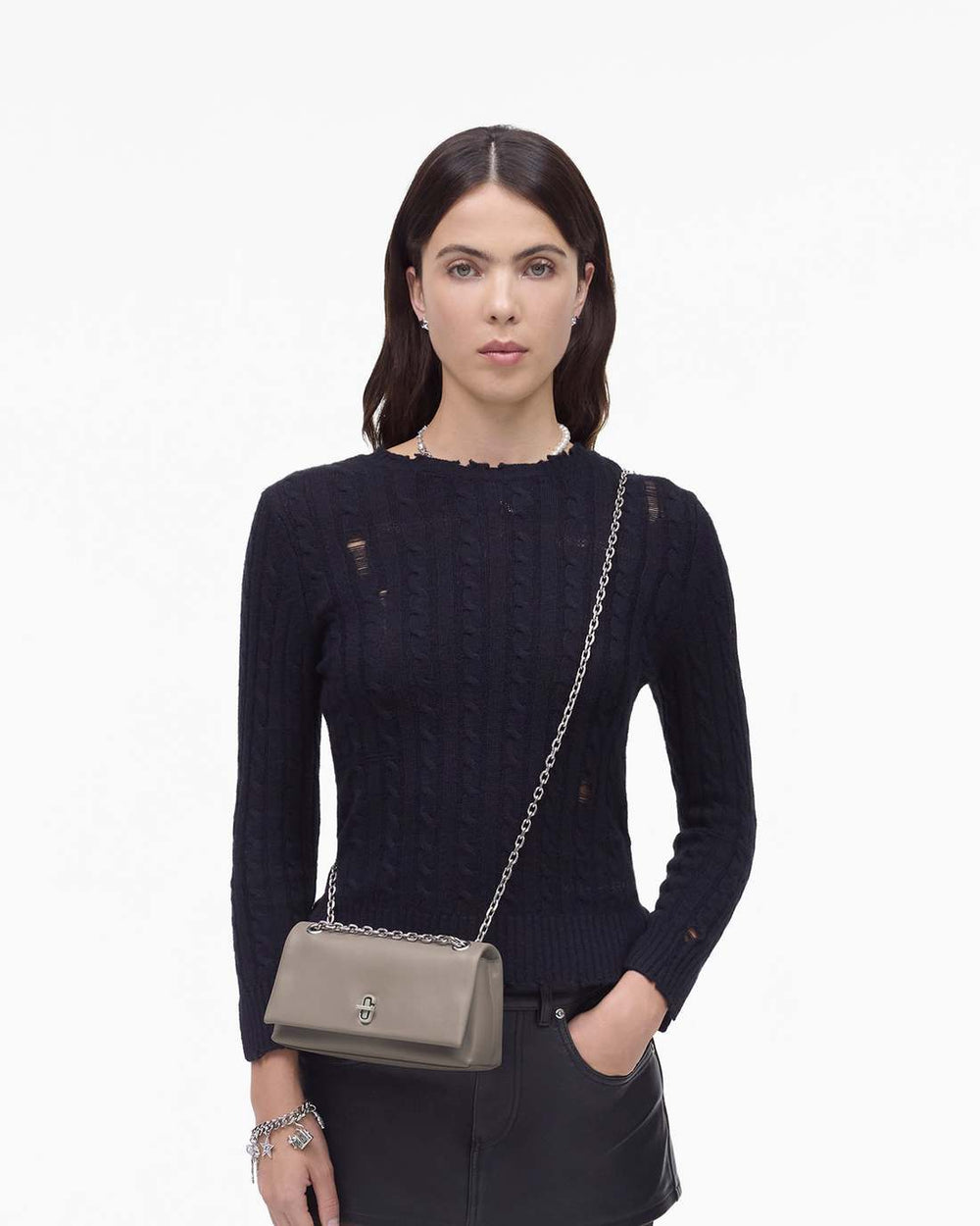 Marc Jacobs Sale - The Dual Chain Mini Bag Cement
