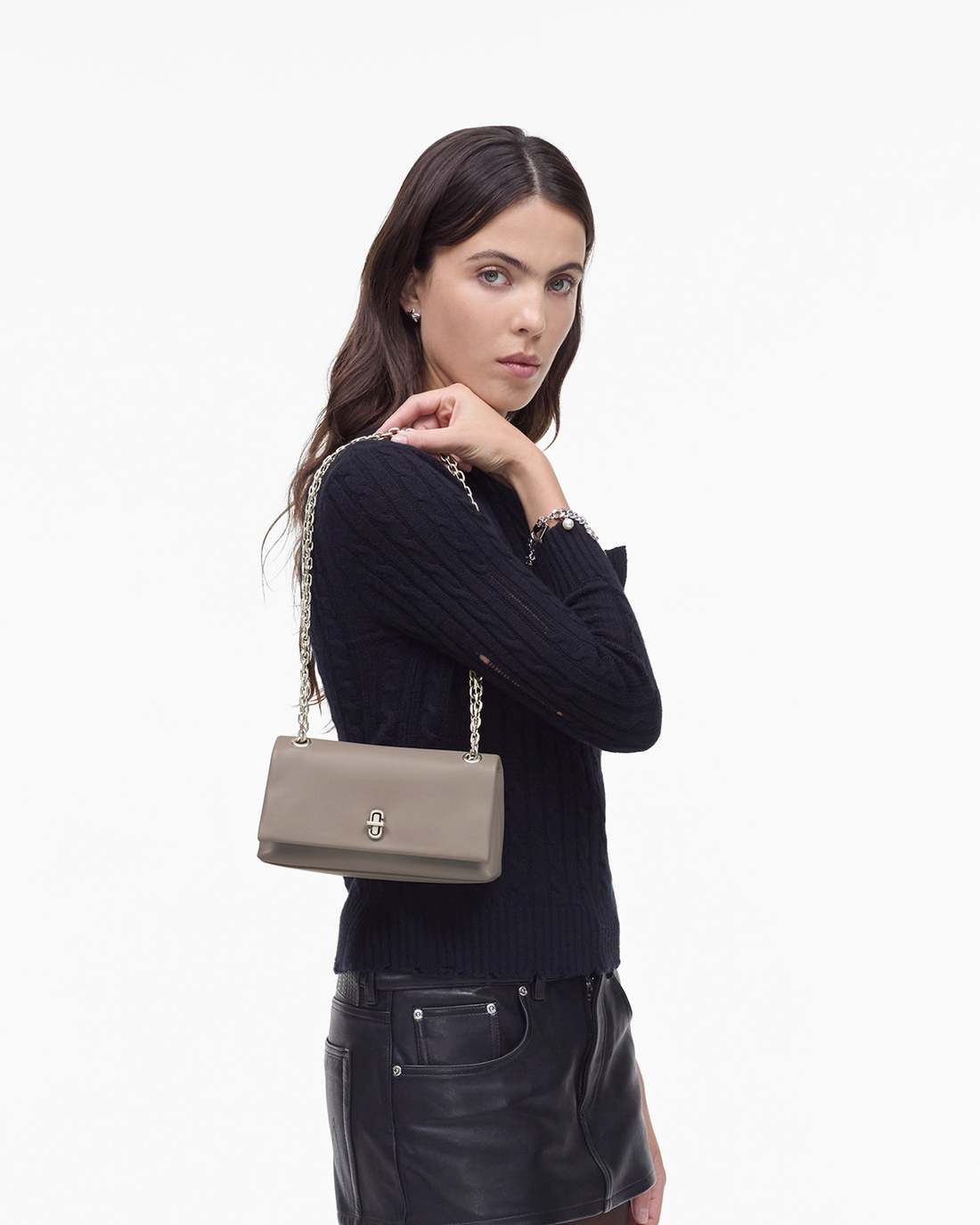 Marc Jacobs Sale - The Dual Chain Mini Bag Cement