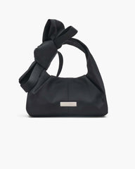 Marc Jacobs Discount - The Bow Nylon Mini Sack Bag Black
