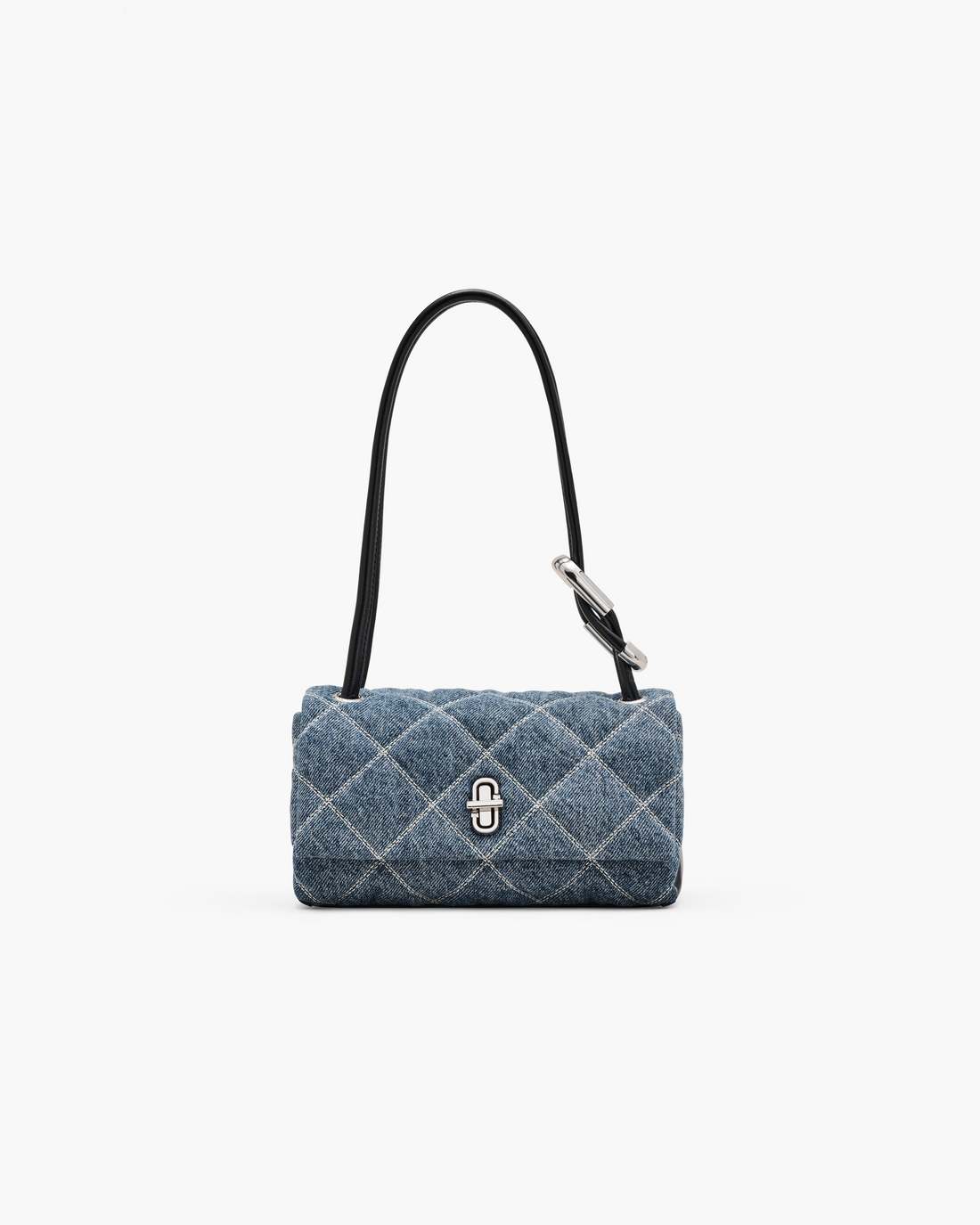 Marc Jacobs Online - The Quilted Denim Mini Dual Shoulder Bag Light Wash Indigo