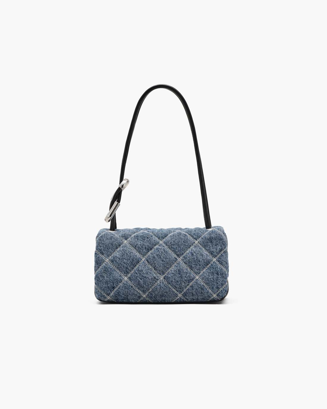 Marc Jacobs Online - The Quilted Denim Mini Dual Shoulder Bag Light Wash Indigo