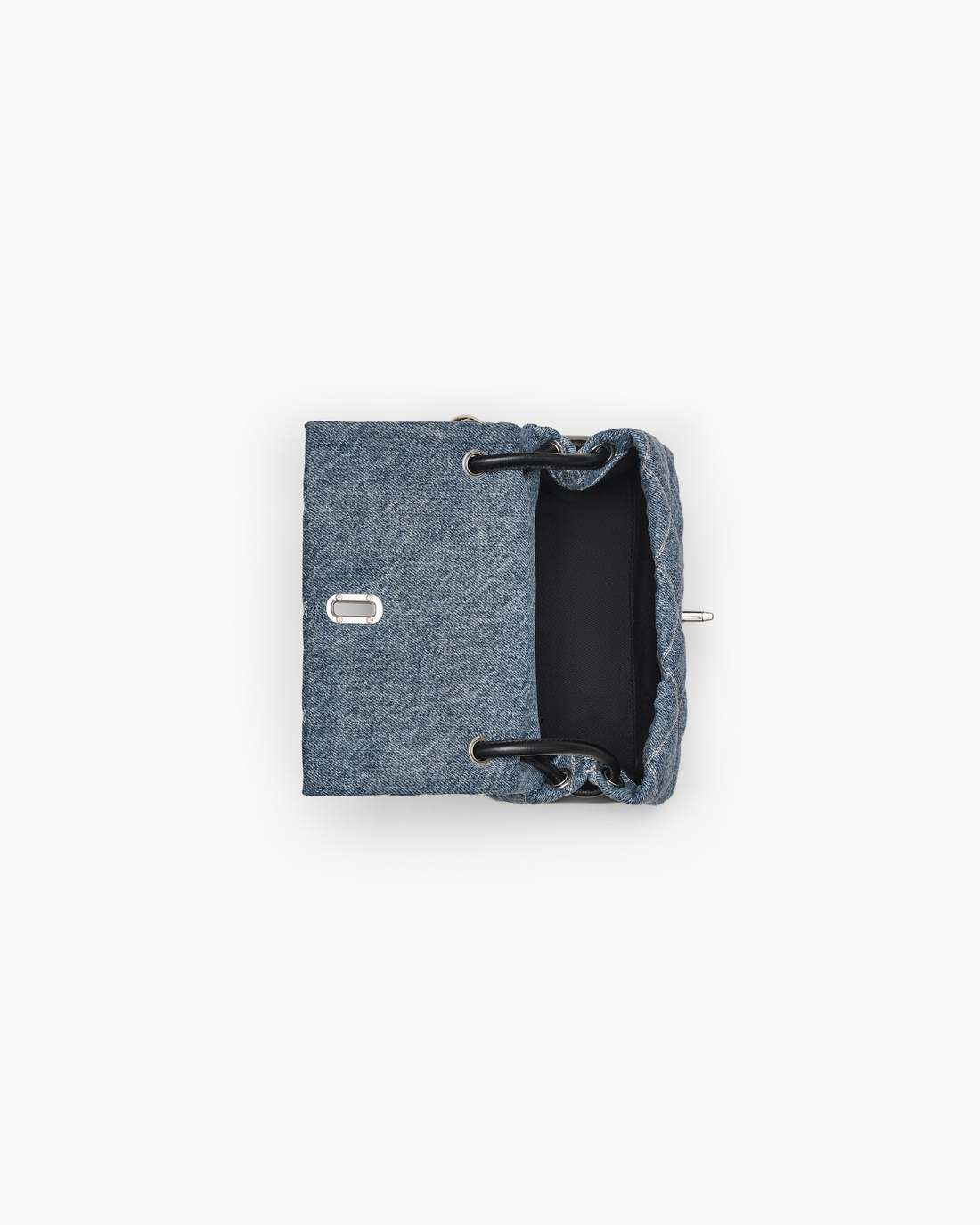 Marc Jacobs Online - The Quilted Denim Mini Dual Shoulder Bag Light Wash Indigo