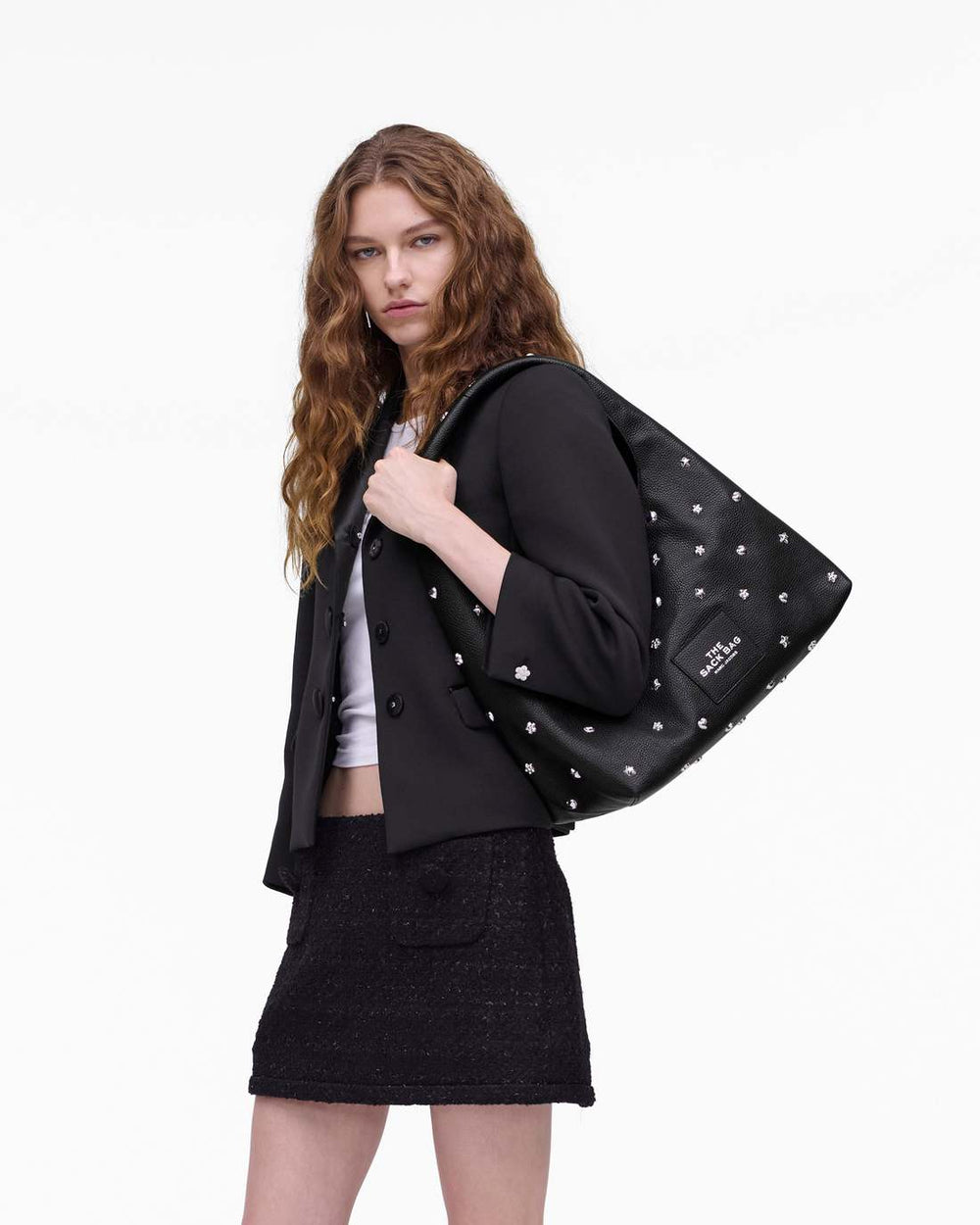 Marc Jacobs Sale - The Mini Icon Stud Sack Bag Black Multi