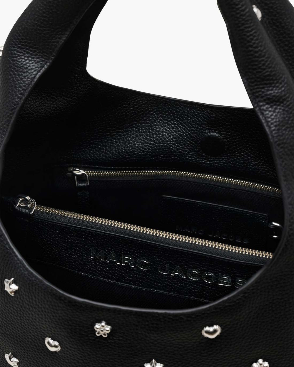 Marc Jacobs Sale - The Mini Icon Stud Sack Bag Black Multi