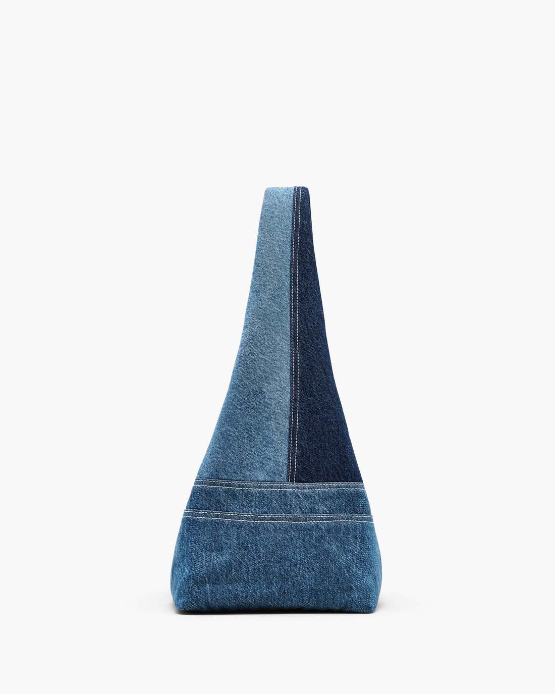 Marc Jacobs New - The Patchwork Denim Sack Bag Blue Denim