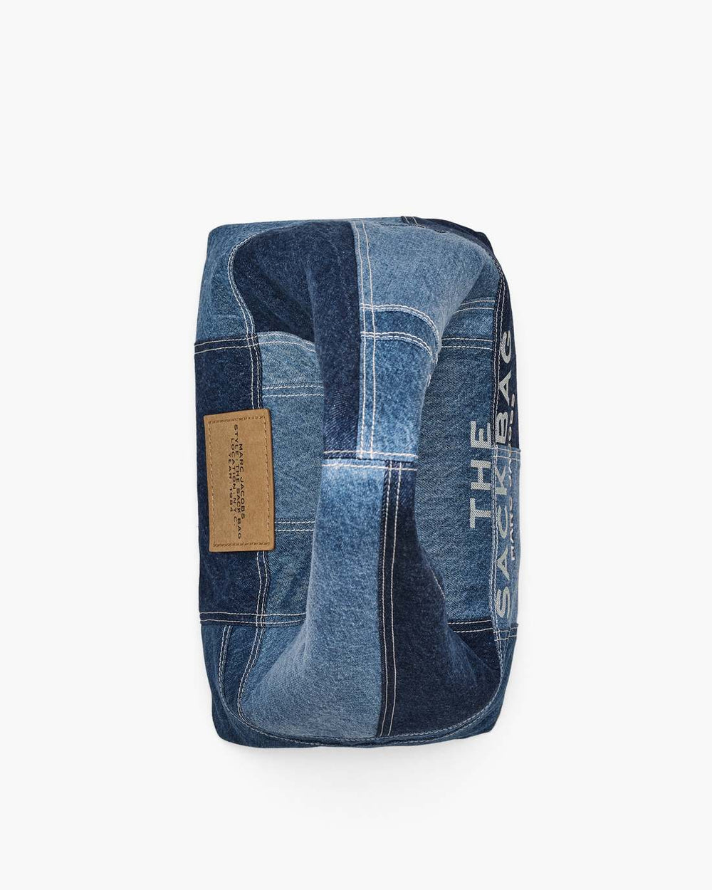 Marc Jacobs New - The Patchwork Denim Sack Bag Blue Denim