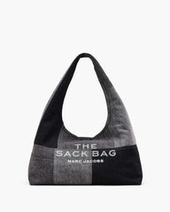 Marc Jacobs Online - The Patchwork Denim Sack Bag Black Denim