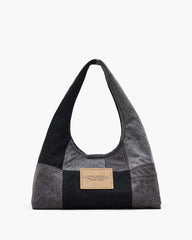 Marc Jacobs Online - The Patchwork Denim Sack Bag Black Denim