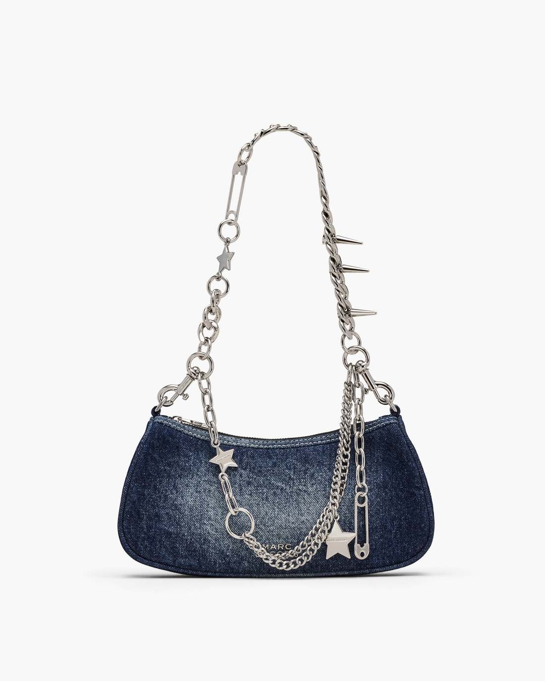 Marc Jacobs Discount - The Faded Denim Charm Shoulder Bag Faded Vintage Indigo