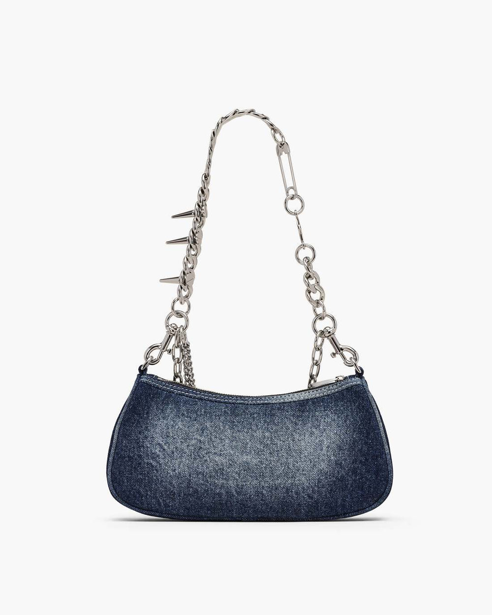 Marc Jacobs Discount - The Faded Denim Charm Shoulder Bag Faded Vintage Indigo