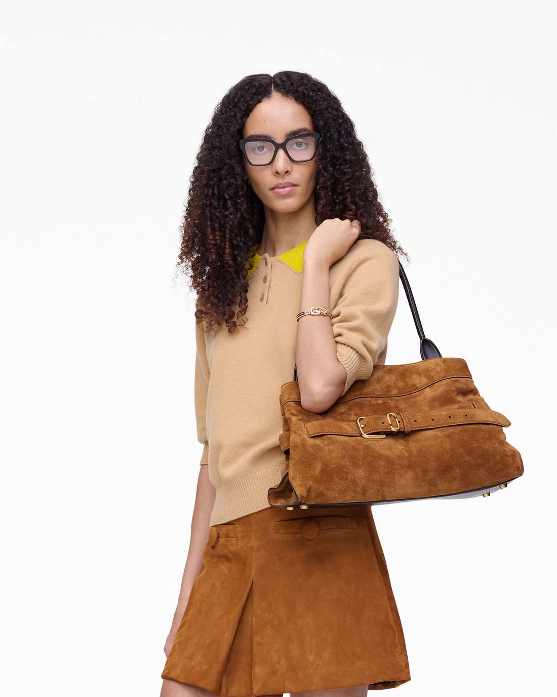 Marc Jacobs New - The Suede Dakota Satchel Copper