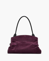 Marc Jacobs Sale - The Suede Dakota Satchel Dark Plum