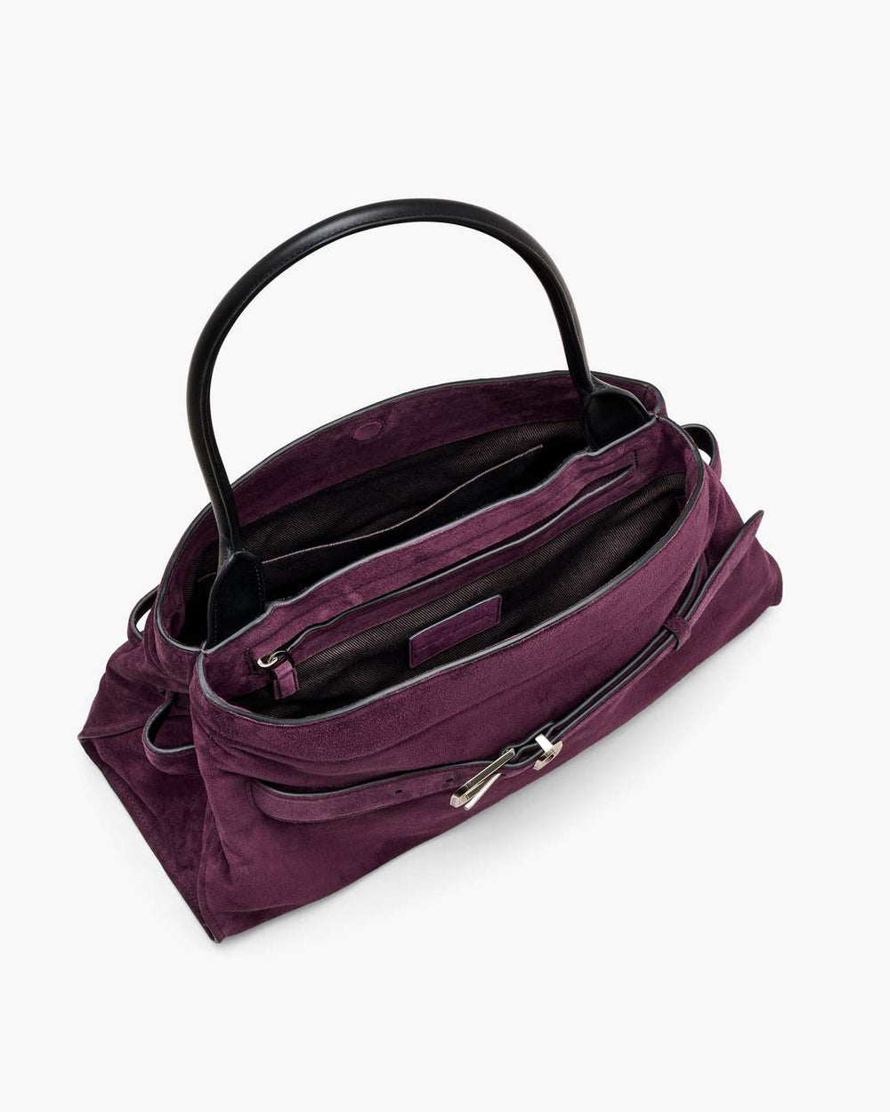 Marc Jacobs Sale - The Suede Dakota Satchel Dark Plum