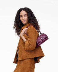 Marc Jacobs Outlet - The Quilted Mini Dual Shoulder Bag Dark Plum