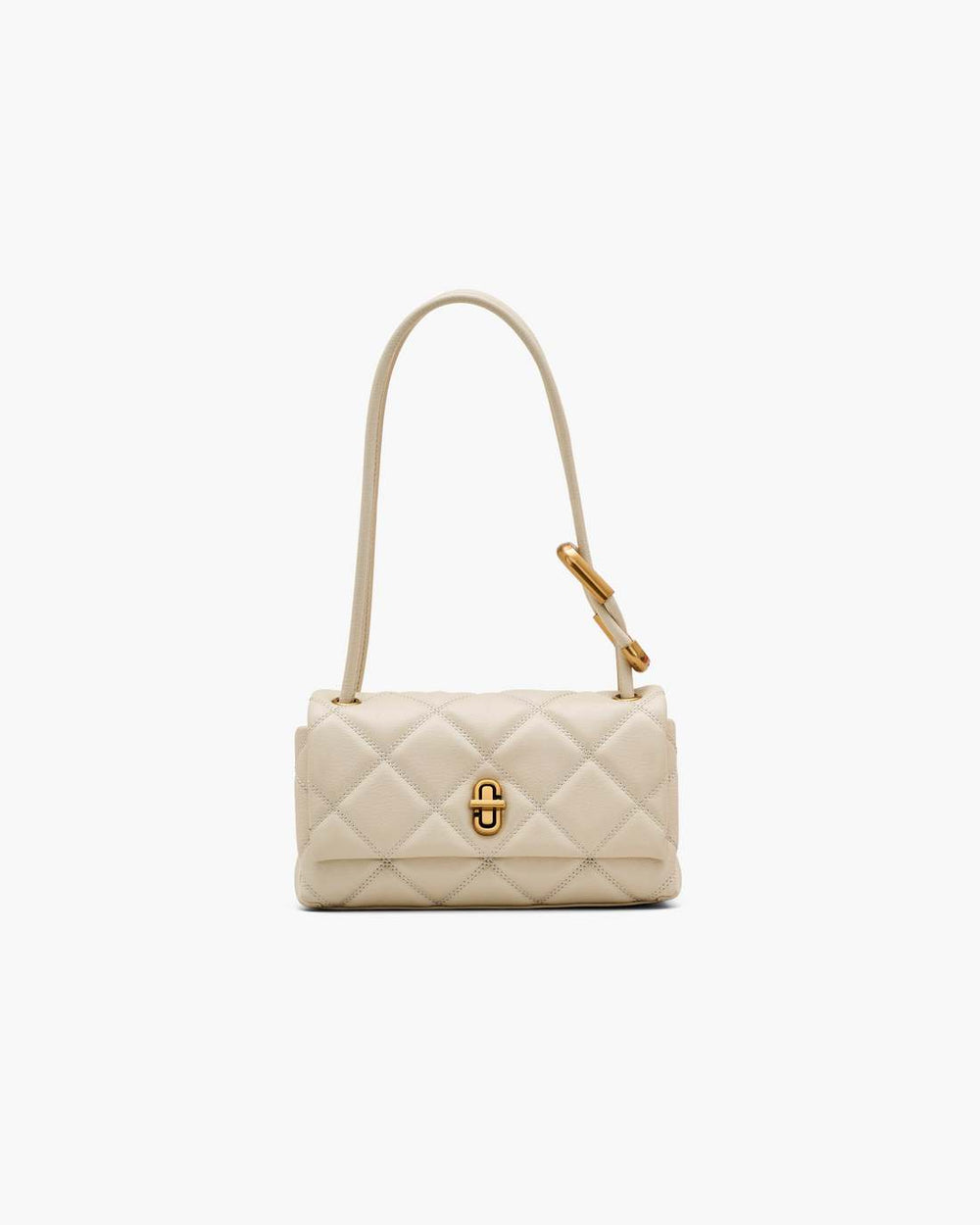Marc Jacobs New - The Quilted Mini Dual Shoulder Bag Cloud White
