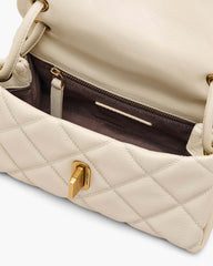 Marc Jacobs New - The Quilted Mini Dual Shoulder Bag Cloud White