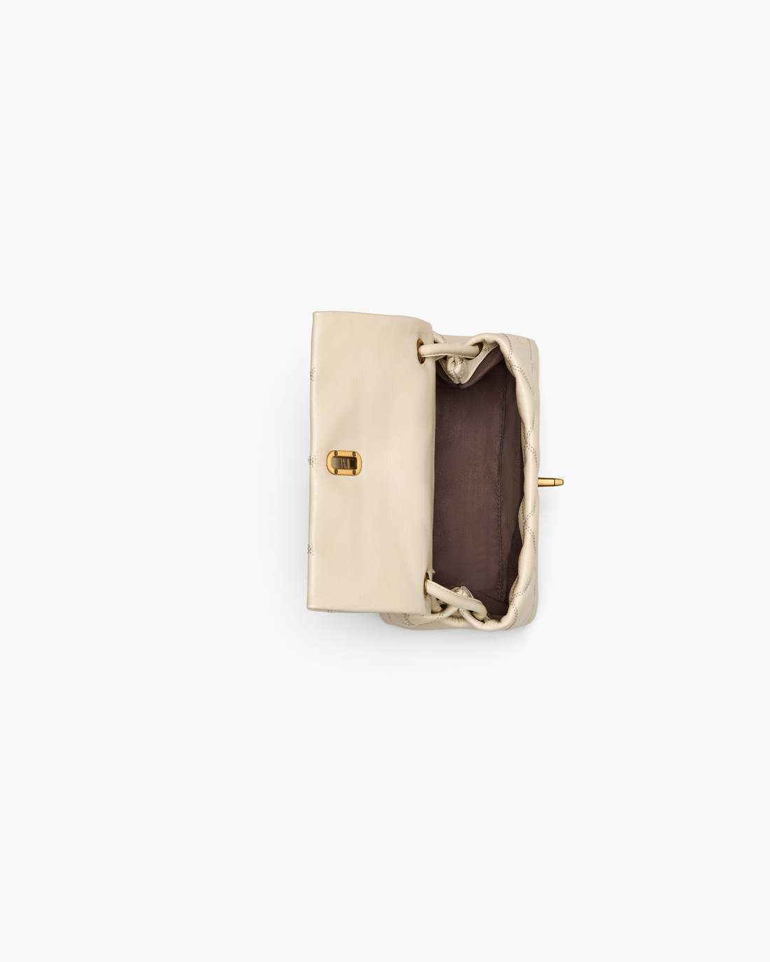 Marc Jacobs New - The Quilted Mini Dual Shoulder Bag Cloud White