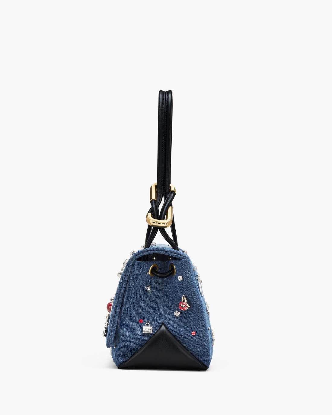 Marc Jacobs Online - The Trinket Charm Denim Large Dual Bag Medium Wash Multi