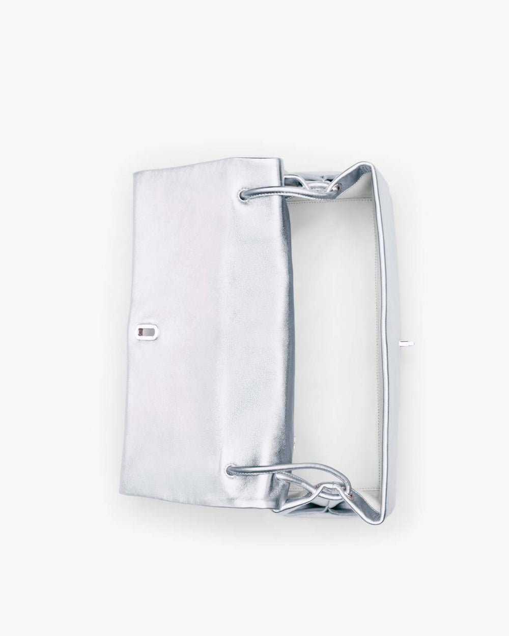Marc Jacobs Sale - The Metallic Large Dual Bag Silver