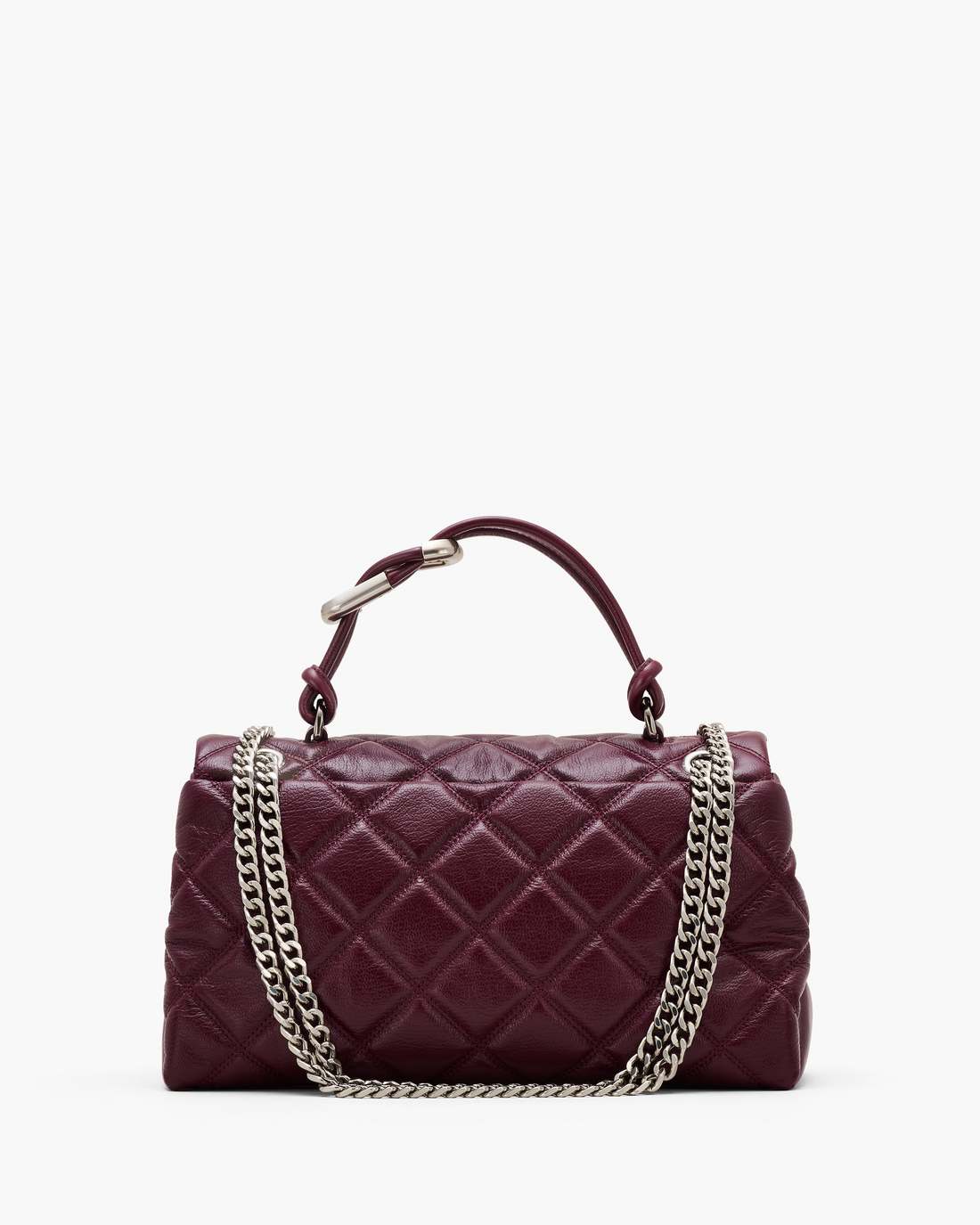 Marc Jacobs US - The Quilted Dual Convertible Shoulder Bag Dark Plum