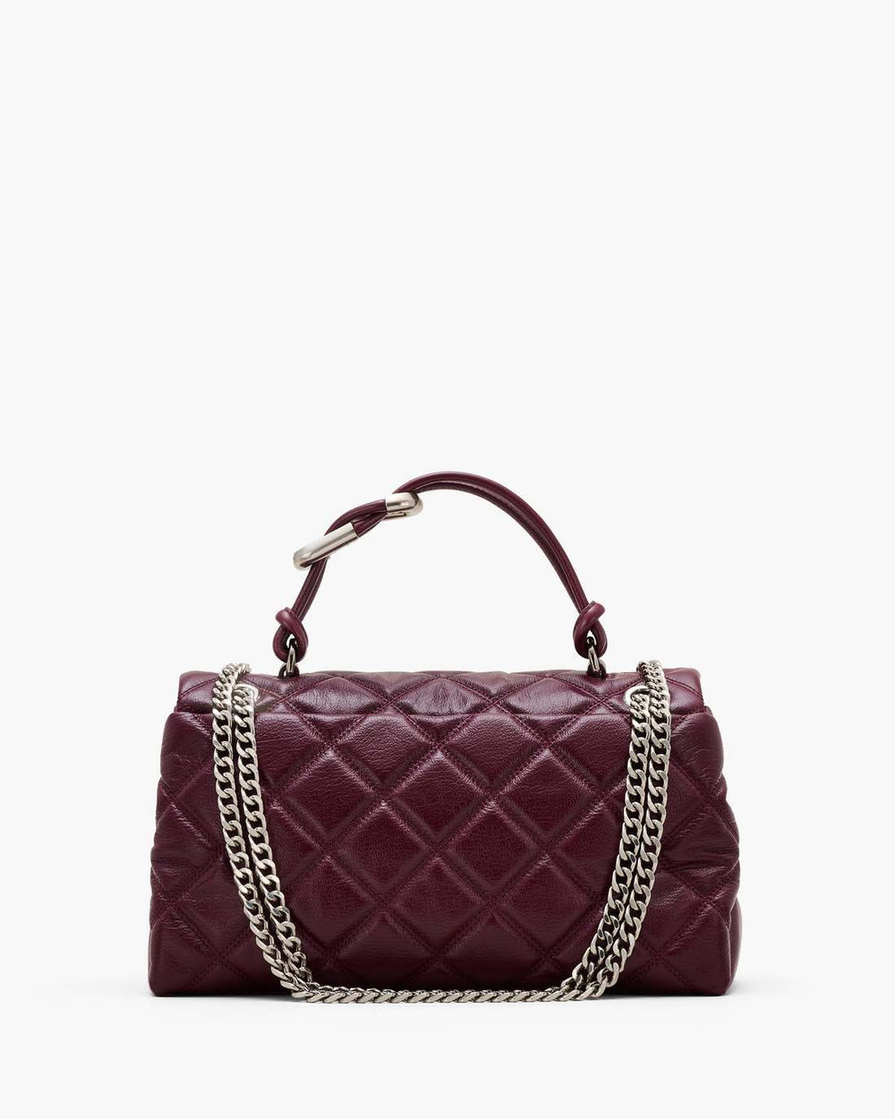 Marc Jacobs US - The Quilted Dual Convertible Shoulder Bag Dark Plum