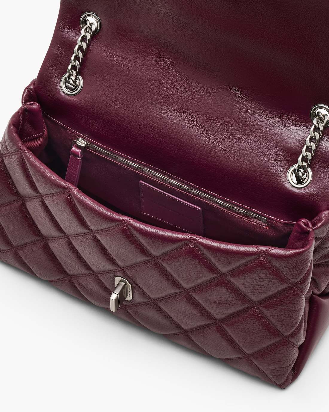 Marc Jacobs US - The Quilted Dual Convertible Shoulder Bag Dark Plum