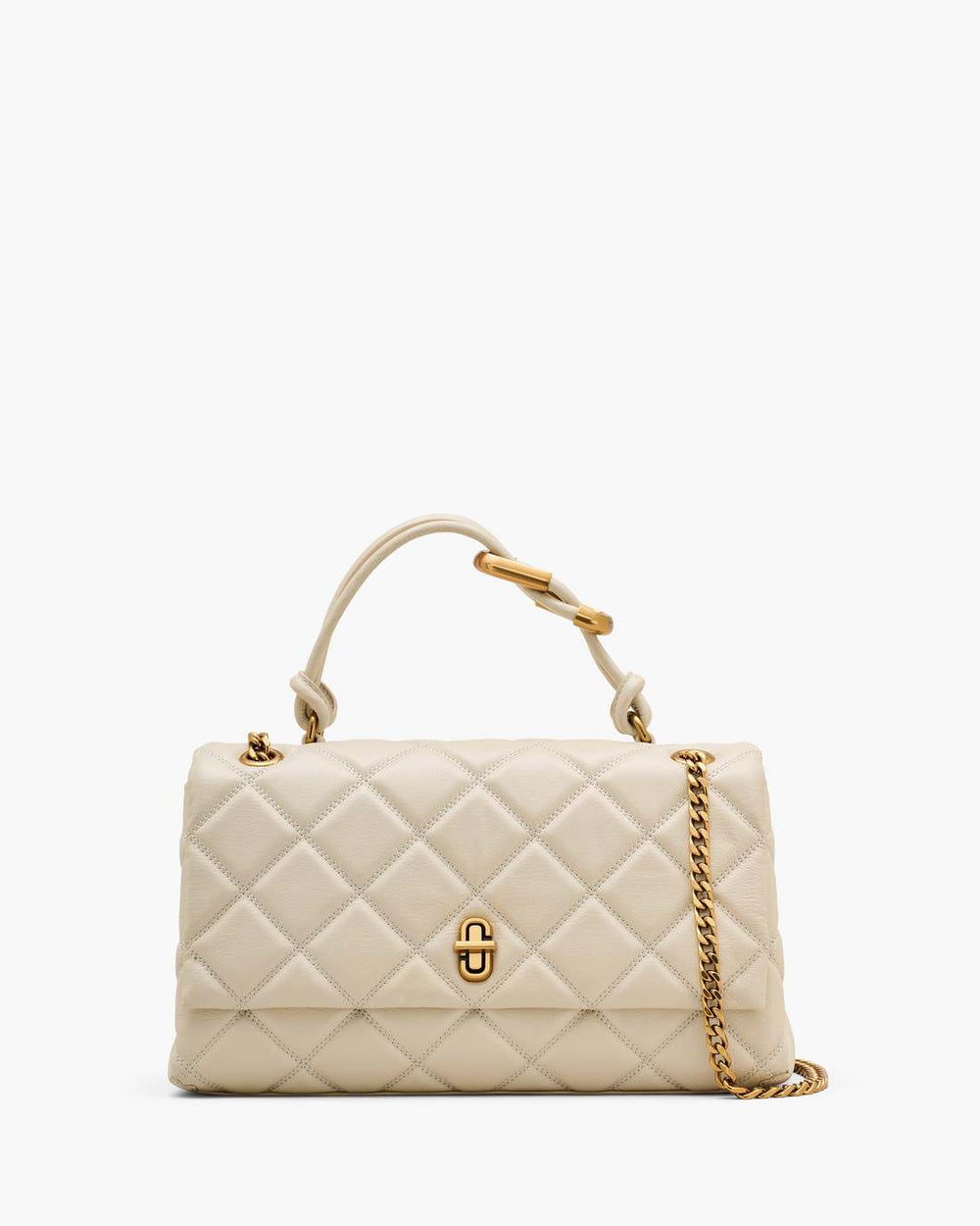 Marc Jacobs Online - The Quilted Dual Convertible Shoulder Bag Cloud White
