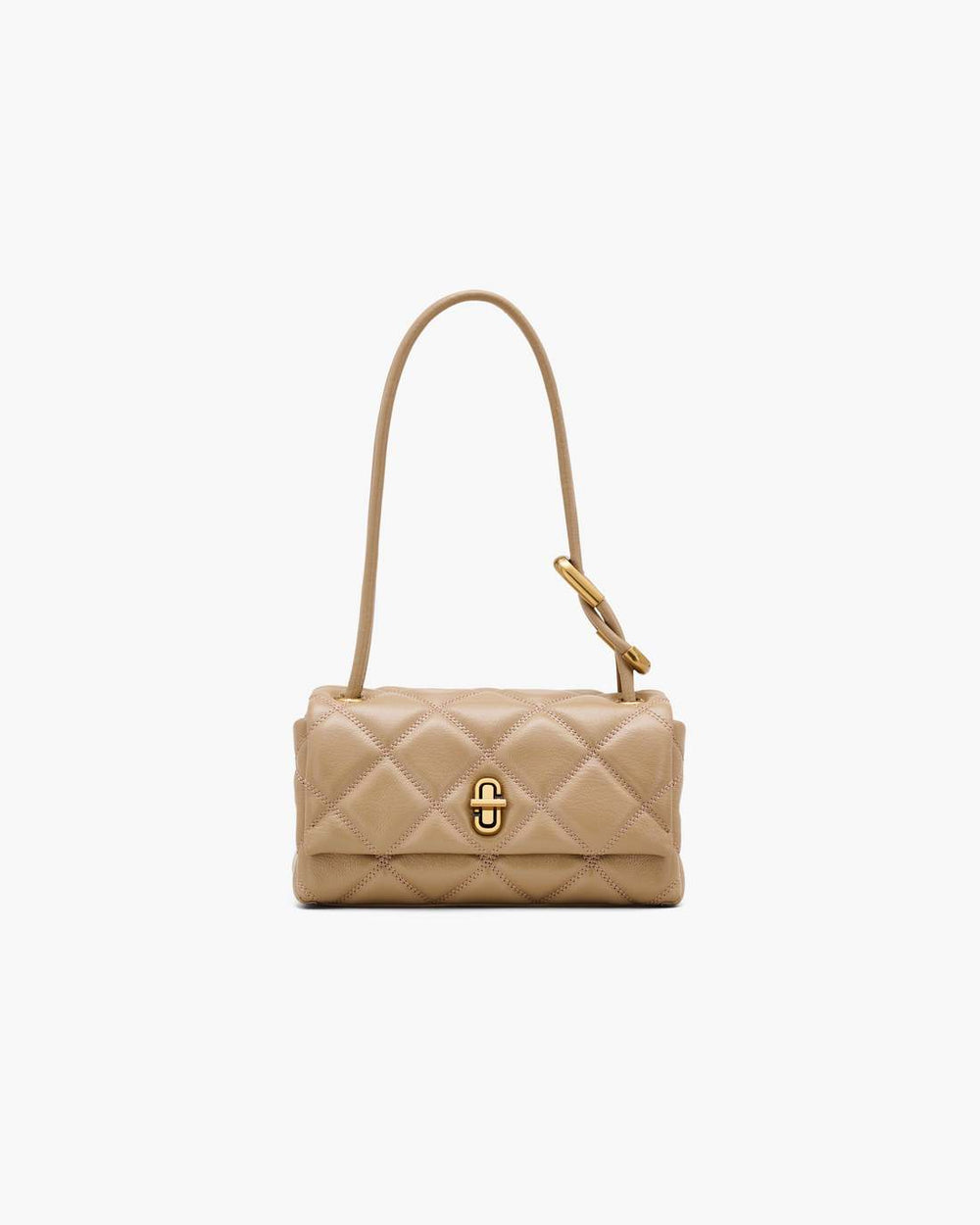 Marc Jacobs Sale - The Quilted Mini Dual Shoulder Bag Camel