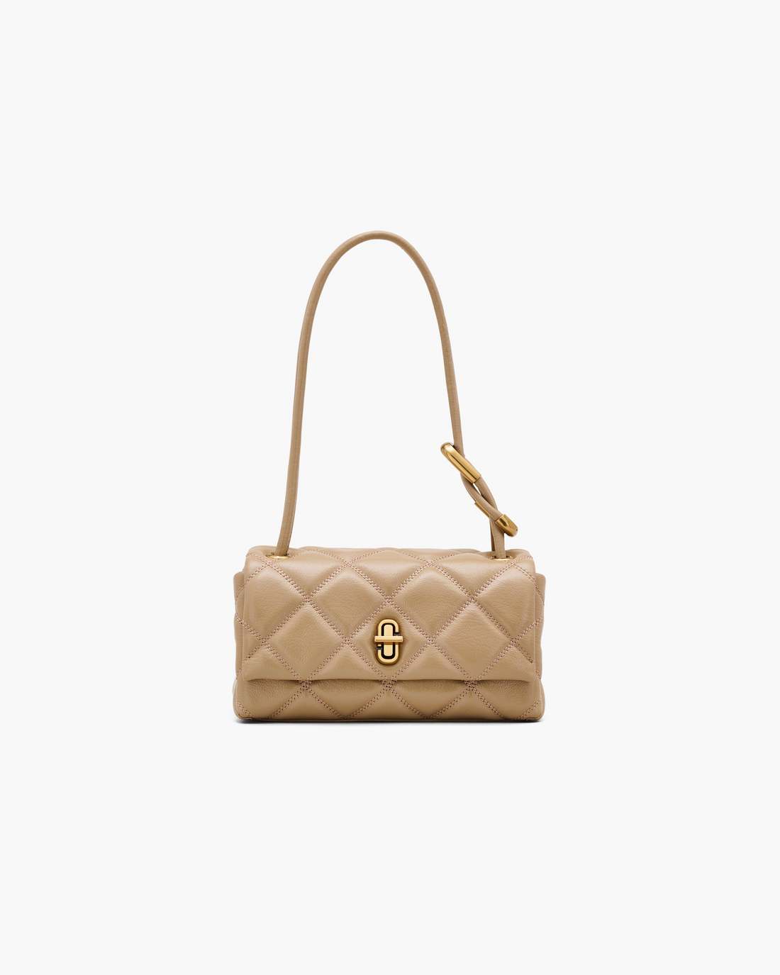 Marc Jacobs Sale - The Quilted Mini Dual Shoulder Bag Camel
