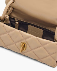 Marc Jacobs Sale - The Quilted Mini Dual Shoulder Bag Camel