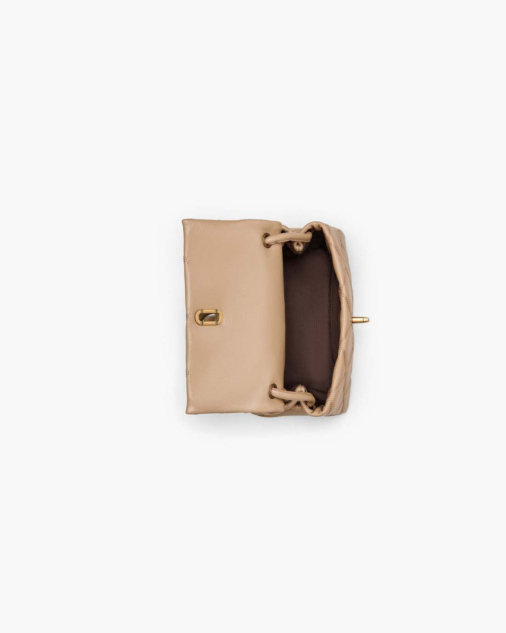 Marc Jacobs Sale - The Quilted Mini Dual Shoulder Bag Camel