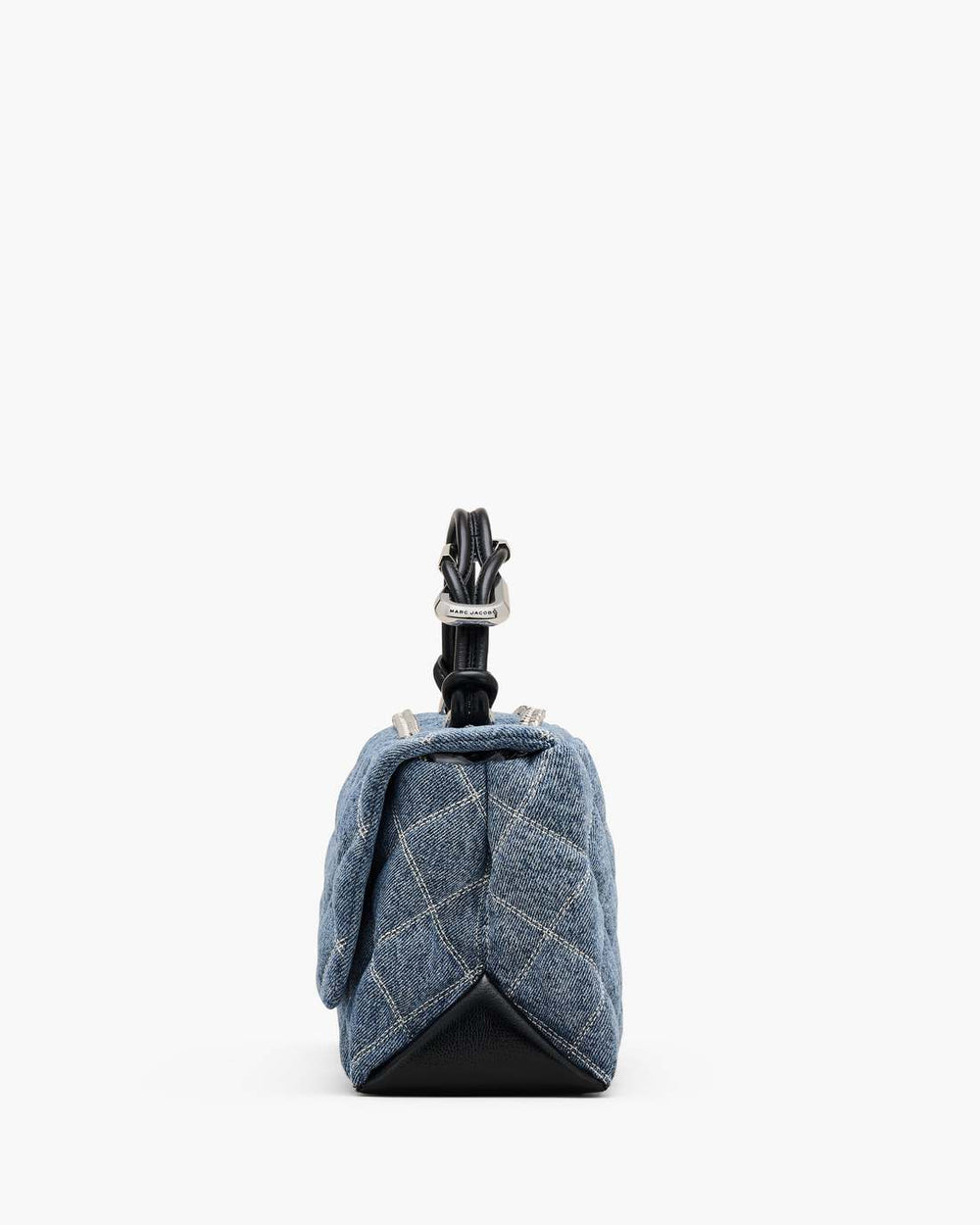 Marc Jacobs Discount - The Quilted Denim Dual Convertible Shoulder Bag Light Wash Indigo