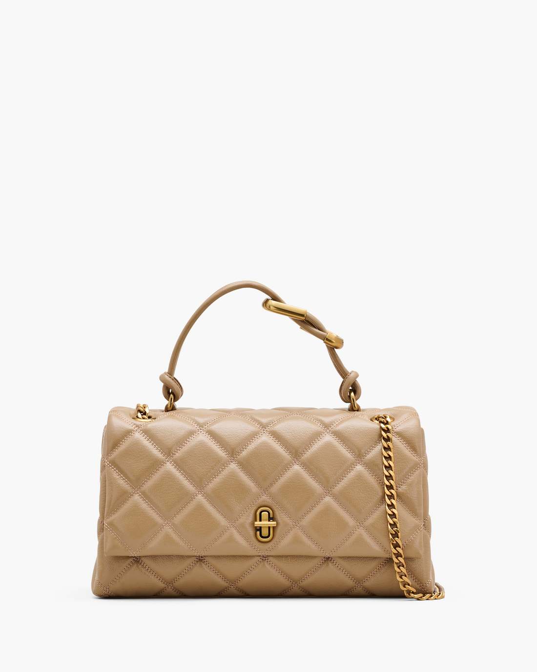 Marc Jacobs Outlet - The Quilted Dual Convertible Shoulder Bag Camel
