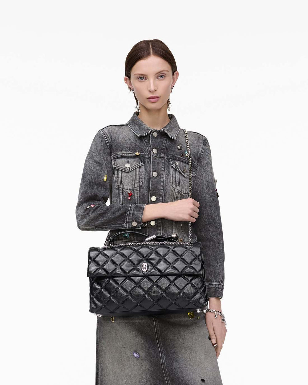 Marc Jacobs US - The Quilted XL Dual Convertible Shoulder Bag Black