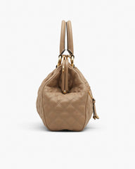 Marc Jacobs New - Re-Edition Quilted Leather Stam Bag Camel