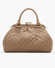 Marc Jacobs New - Re-Edition Quilted Leather Stam Bag Camel