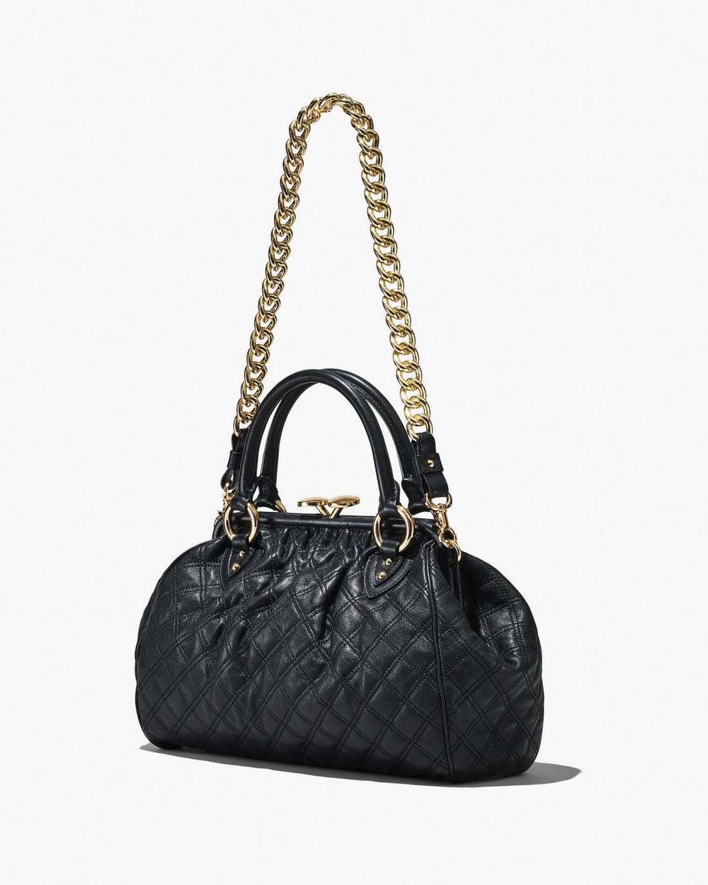 Marc Jacobs Online - Re-Edition Quilted Leather Stam Bag Black