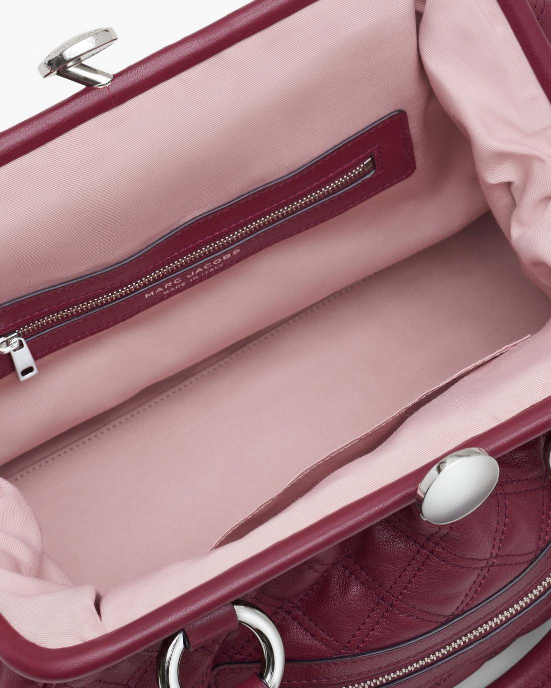 Marc Jacobs Sale - Re-Edition Quilted Leather Stam Bag Cherry