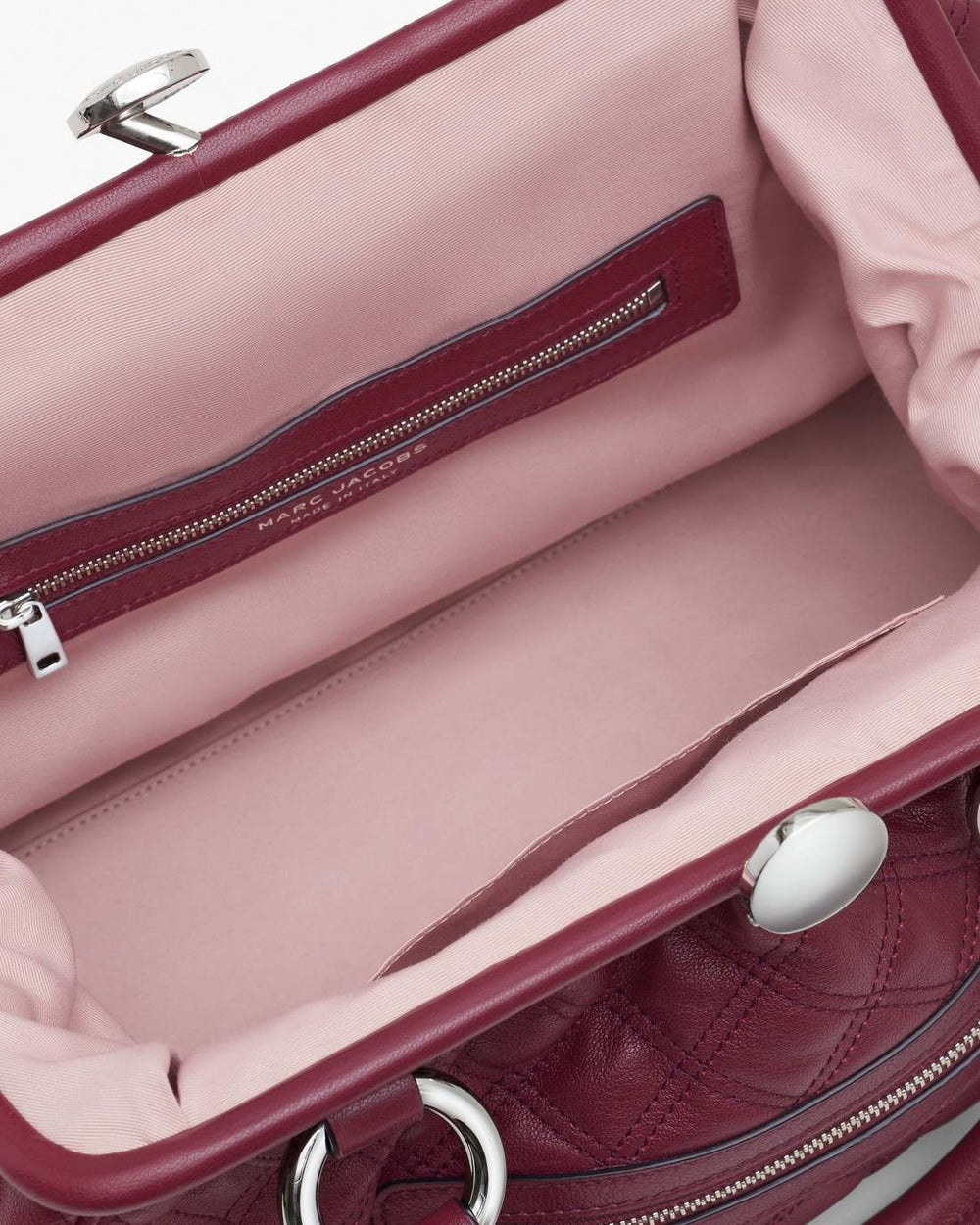 Marc Jacobs Sale - Re-Edition Quilted Leather Stam Bag Cherry