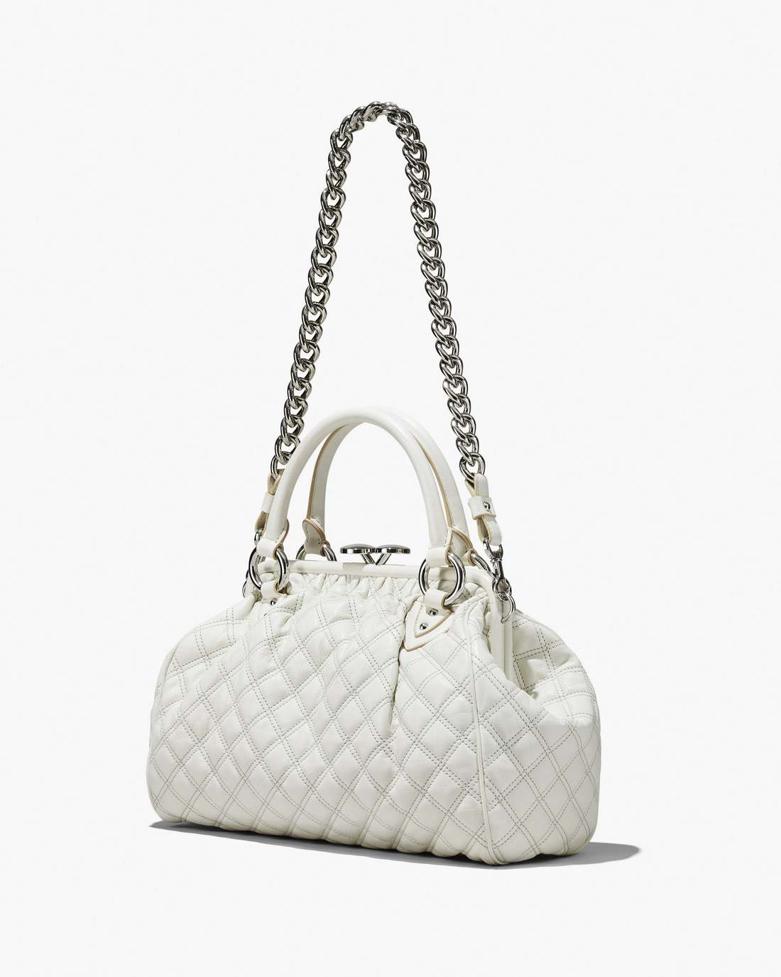 Marc Jacobs Discount - Re-Edition Quilted Leather Stam Bag Cloud White