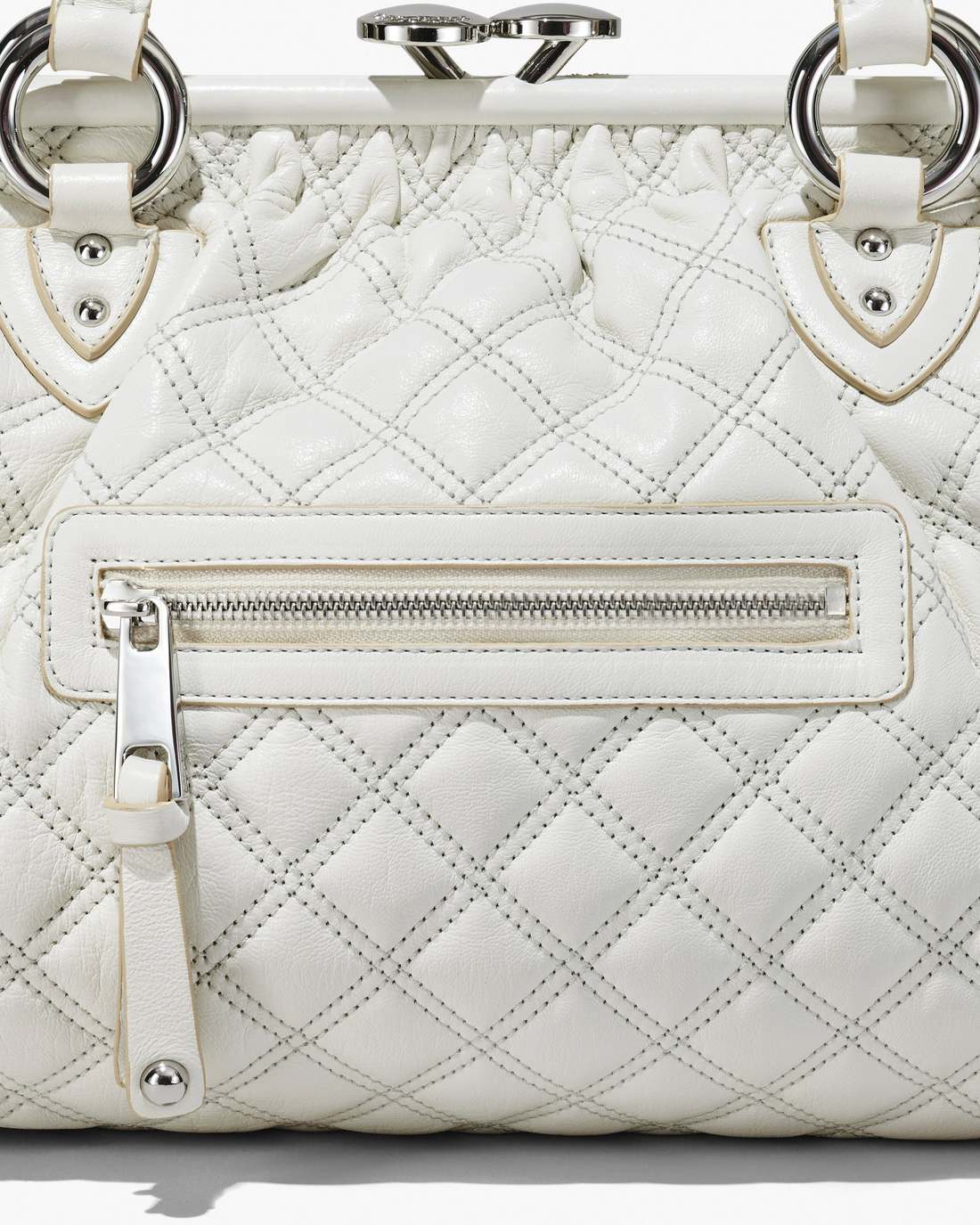 Marc Jacobs Discount - Re-Edition Quilted Leather Stam Bag Cloud White