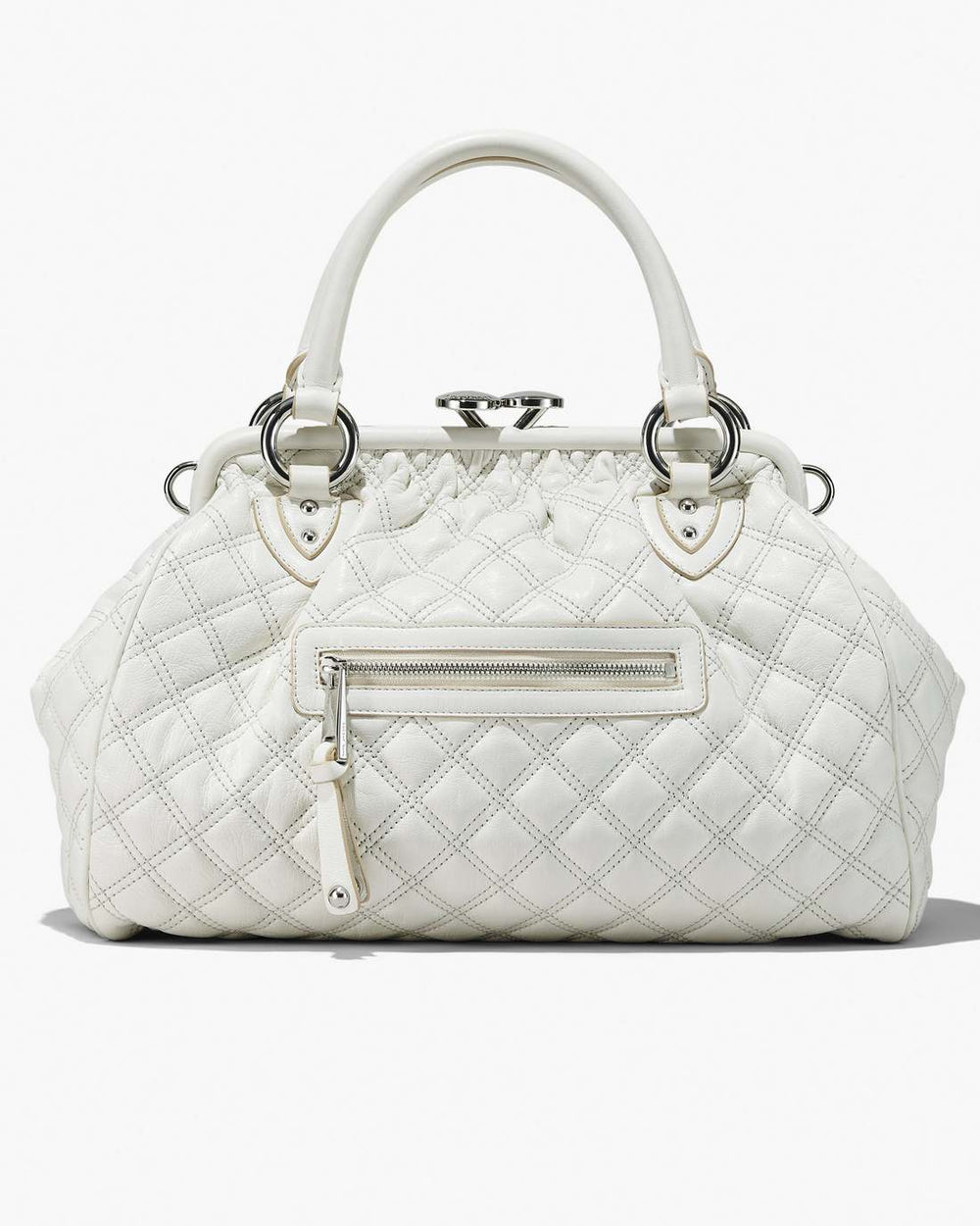 Marc Jacobs Discount - Re-Edition Quilted Leather Stam Bag Cloud White