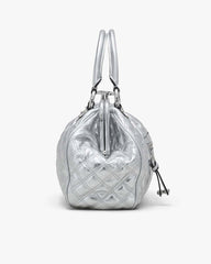 Marc Jacobs For Sale - Re-Edition Quilted Metallic Leather Stam Bag Silver