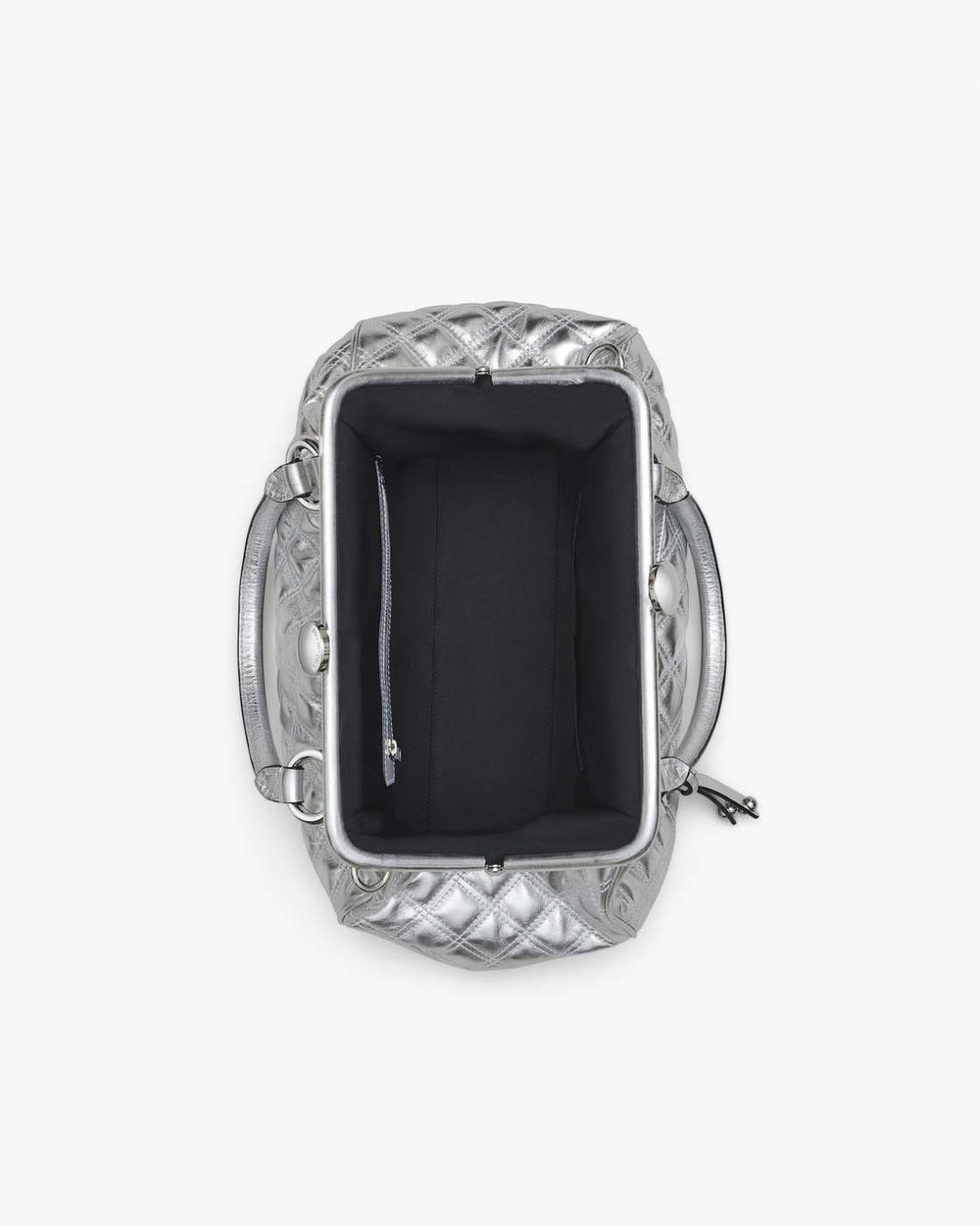 Marc Jacobs For Sale - Re-Edition Quilted Metallic Leather Stam Bag Silver